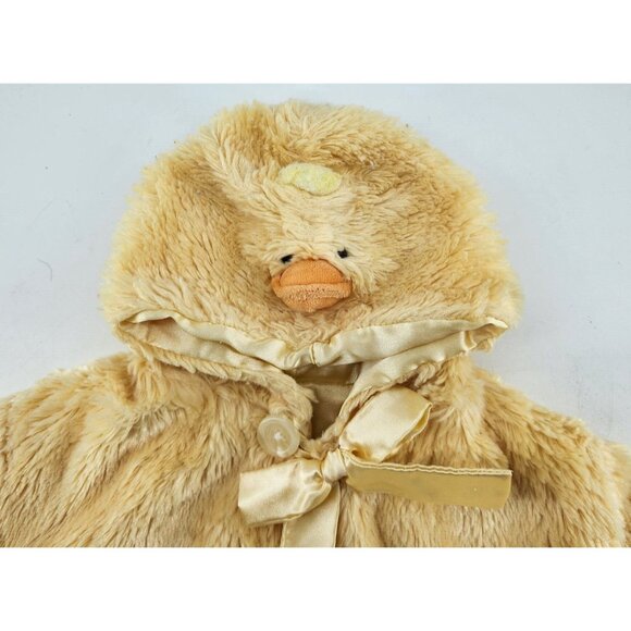 Gund Baby Quakzie Duck Costume Yellow Sherpa Plush With Rattle 3-12 Months - Picture 2 of 11